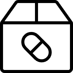Drugs Logistic Box Icon from Ultimate Light Set