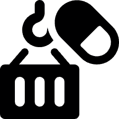 Drugs Logistic Container Craine Icon from Ultimate Bold Set