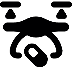 Drugs Logistic Drone Icon from Ultimate Bold Set