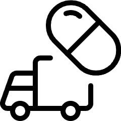 Drugs Logistic Truck Icon from Ultimate Light Set