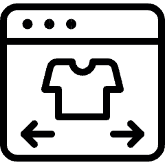 E Commerce Apparel Browse Icon from Ultimate Light Set