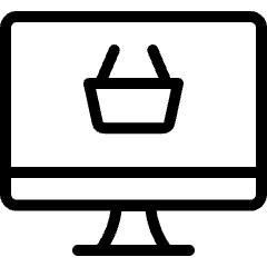 E Commerce Basket Monitor Icon from Ultimate Light Set