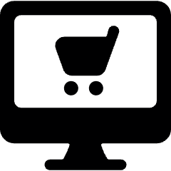 E Commerce Cart Monitor Icon from Ultimate Bold Set