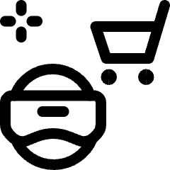 E Commerce Cart Vr Icon from Ultimate Regular Set