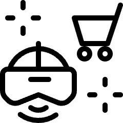 E Commerce Cart Vr Icon from Ultimate Light Set