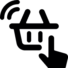 E Commerce Open Basket Icon from Ultimate Bold Set