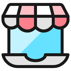 E Commerce Shop Icon from Ultimate Colors Set