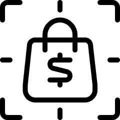 E Commerce Shopping Bag Icon from Ultimate Light Set