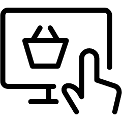 E Commerce Touch Buy Icon from Ultimate Light Set