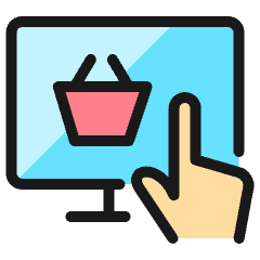 E Commerce Touch Buy Icon from Ultimate Colors Set