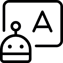 E Learning Ai Teacher 2 Icon from Ultimate Light Set