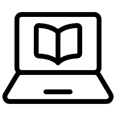 E Learning Book Laptop Icon from Ultimate Light Set