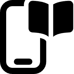 E Learning Book Smartphone Icon from Ultimate Bold Set