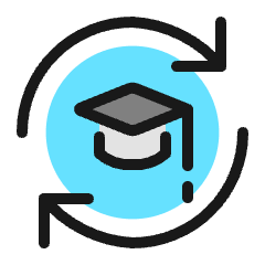 E Learning Exchange Icon from Ultimate Colors Set