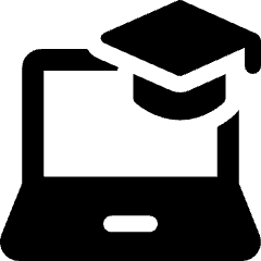 E Learning Laptop 1 Icon from Ultimate Bold Set