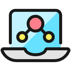 E Learning Laptop Icon from Ultimate Colors Set