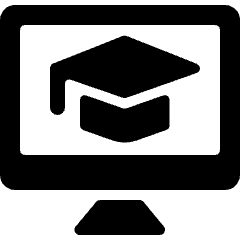 E Learning Monitor Icon from Ultimate Bold Set