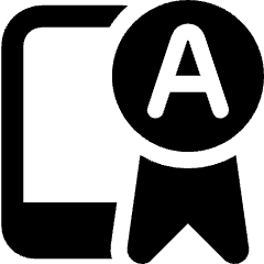 Online Certificate A Icon from Ultimate Bold Set