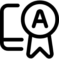 Online Certificate A Icon from Ultimate Regular Set