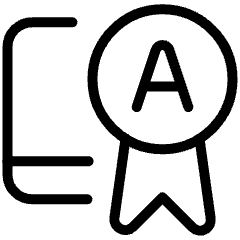 Online Certificate A Icon from Ultimate Light Set