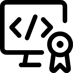 Online Certificate Code Icon from Ultimate Regular Set