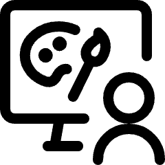 Online Class Art Icon from Ultimate Regular Set