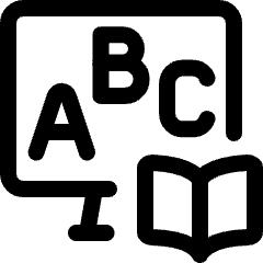 Online Class English Icon from Ultimate Regular Set