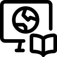 Online Class Geographic Icon from Ultimate Regular Set