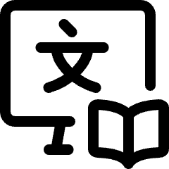 Online Class Language Icon from Ultimate Regular Set