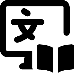 Online Class Language Icon from Ultimate Bold Set