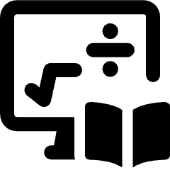 Online Class Math Icon from Ultimate Bold Set