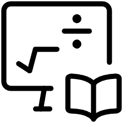 Online Class Math Icon from Ultimate Light Set