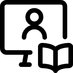 Online Class Student Icon from Ultimate Regular Set