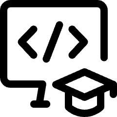 Online Coding School Icon from Ultimate Regular Set