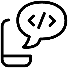 Online Coding School Chat Icon from Ultimate Light Set