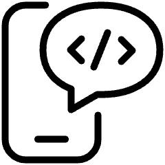 Online Coding School Chat Icon from Ultimate Light Set