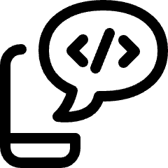 Online Coding School Chat Icon from Ultimate Regular Set