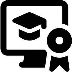 Online Graduation Icon from Ultimate Bold Set