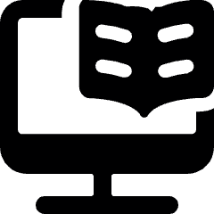 Online Learning Ar Education 2 Icon from Ultimate Bold Set