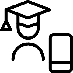 Online Learning Student 3 Icon from Ultimate Light Set