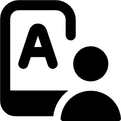 Student A Grade Icon from Ultimate Bold Set