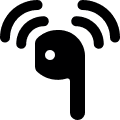 Earpod Listen Icon from Ultimate Bold Set