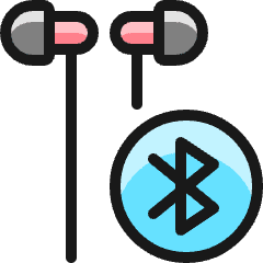 Earpods Bluetooth 1 Icon from Ultimate Colors Set
