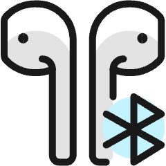 Earpods Bluetooth 2 Icon from Ultimate Colors Set