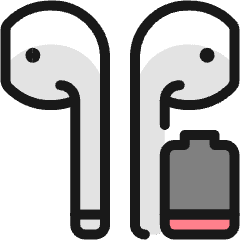 Earpods Charging Icon from Ultimate Colors Set