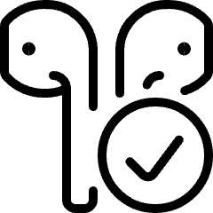 Earpods Check Icon from Ultimate Light Set