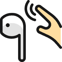 Earpods Double Tap Icon from Ultimate Colors Set