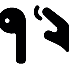 Earpods Tap Icon from Ultimate Bold Set