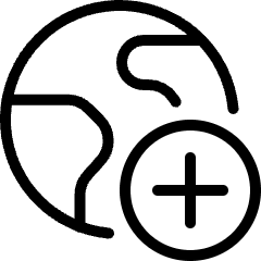 Earth Add Icon from Ultimate Light Set
