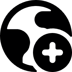 Earth Add Icon from Ultimate Bold Set